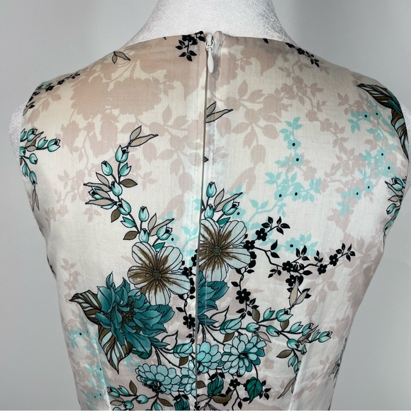 Orsay Fit And Flare 50’s Inspired Sleeveless Floral Dress Euro Size 34 US Size 2 - Picture 8 of 12